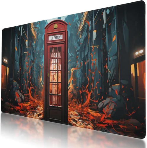 Vista 10 de Alfombrilla de mouse grande con diseño de flamenco para juegos de 35.5 x 16 pulgadas, base antideslizante, resistente al agua, ideal para jugadores