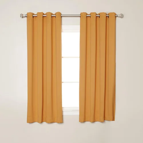 Vista 33 de Best Home Fashion Cortinas opacas aisladas térmicamente - Parte superior del ojal de bronce antiguo - 52" de ancho x 84" Largo - (Juego de 2 Paneles)