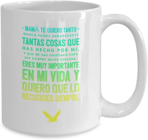 Vista 2 de Taza de Café Regalo para Mama Vaso, taza de café divertidas, tazas personalizadas, taza de café inspiradoras, taza con mensajes positivos.