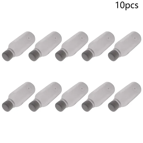 Vista 2 de Othmro 10 botellas de plástico de reactivo químico de laboratorio, 6.8 fl oz/6.8 onzas líquidas/6.8 onzas líquidas de boca pequeña/sólida redonda