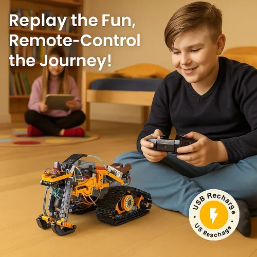 Vista 6 de Kit de construcción de robots STEM, juego de construcción de juguetes