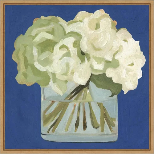 Vista 13 de Amanti Art Lienzo enmarcado para pared, 16 x 16 pulgadas, hortensias blancas II por Emma Scarvey, lienzo enmarcado para pared, obras de arte