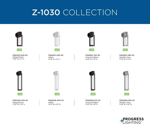 Vista 7 de Progress Lighting P560051-020-30 Z-1030 LED para exteriores, bronce, 12.00x5.13x5.13