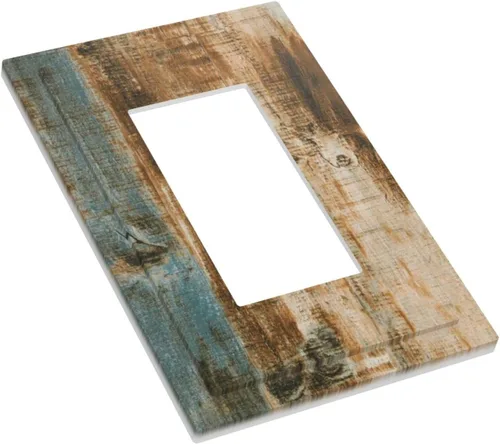Vista 131 de Placa de Interruptor de Luz Azul de 1 Gang, Placa de Pared Decorativa de Palanca Individual, Cubierta de Placa de Pared de Palanca, Placa Frontal