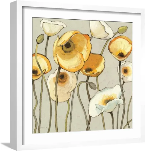 Vista 16 de ART Cuadro decorativo para pared de Jaune Gris II sobre marco negro, 21 x 21 pulgadas