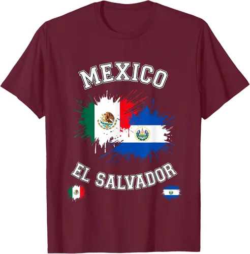 Vista 12 de Camiseta de recuerdo de la bandera vintage de El Salvador de México