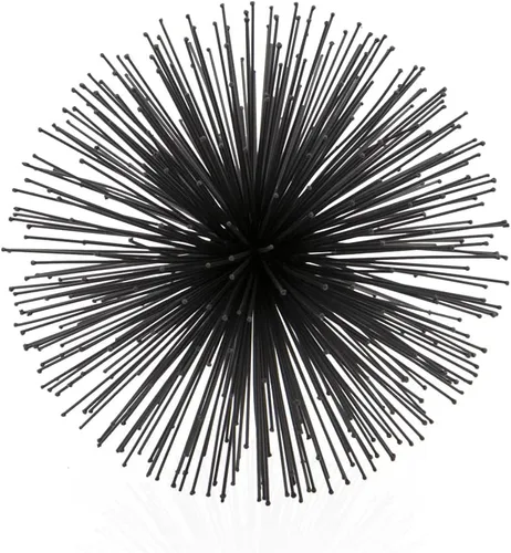 Vista 11 de Modern Day Accents 5387 Erizo Urchin XS Esfera Negra Juego de 2, 4 pulgadas de D