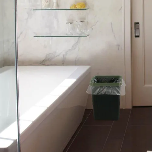 Vista 4 de Idotry - 180 bolsas de basura transparentes de 2.5 galones, bolsas de basura pequeñas para baño