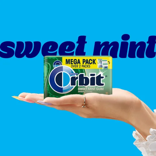 Vista 4 de ORBIT Sweet Mint Gum - Goma de mascar sin azúcar, Mega Pack, 30 unidades (paquete de 48)