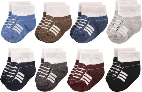 Vista 24 de Hudson Baby - Calcetines de algodón para bebés recién nacidos y Terry para niñas bebés