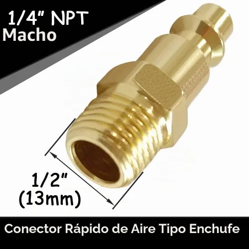 Vista 4 de Uenede Kit de enchufe de conexión rápida de manguera de aire industrial NPT