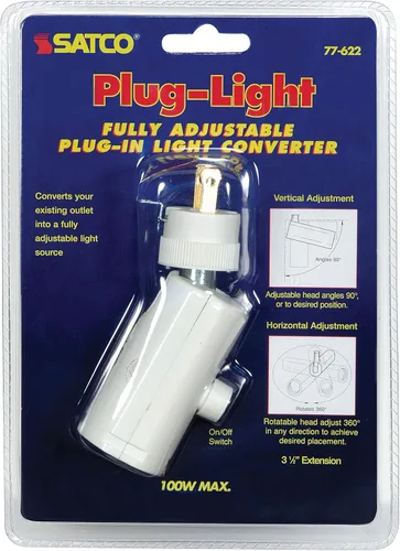 Vista 2 de Satco Adaptador de luz Plug A 250 W 125V