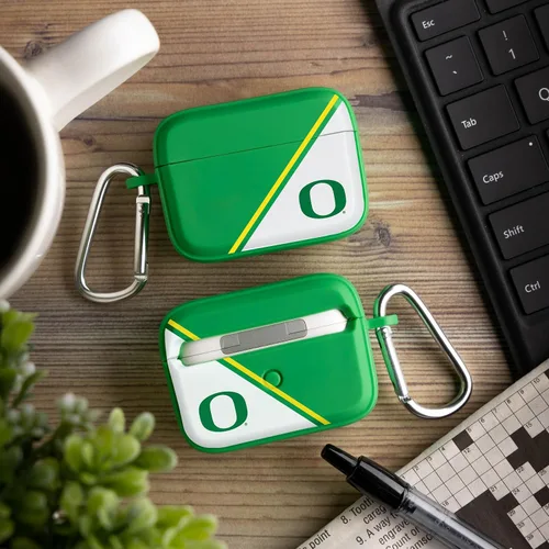 Vista 2 de Affinity Bands Oregon Ducks HDX - Funda compatible con Apple AirPods Pro 1 y 2 (serie Champion)