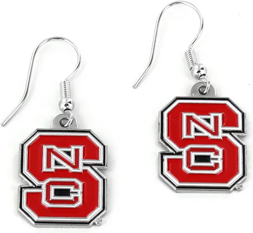 Vista 8 de aminco NCAA Pendientes colgantes con logo de la NCAA para adultos unisex