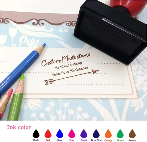 Vista 2 de Sello de negocios personalizado, sello de firma personalizado, sello de diseño de huella de perro de mascota, sello de nombre comercial, hecho a