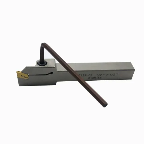 Vista 4 de 1/2" 3/8" Juego de soporte de ranurado y separación para torno indexable con 10 piezas de insertos de carburo de corte GTN- SP200 para herramienta