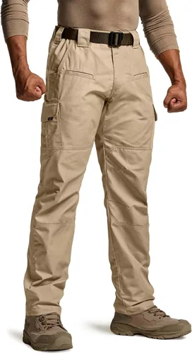 Vista 32 de CQR Pantalones tácticos para hombre, resistentes al agua, pantalones cargo Ripstop, ligeros EDC trabajo, senderismo, ropa para exteriores Mag Pocket