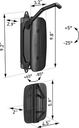 Vista 7 de monTEK Swivel Bike Wall Mount, Bike Hangers for Garage, Space-Saving Vertical Bike Rack, Sturdy Bike Storage Rack Holds Up to 66lbs, Easy to
