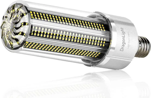 Vista 16 de DragonLight Bombilla LED de maíz de 50 W (equivalente a 350 vatios) E26/E39 Lámpara LED con base de Mogul grande 6000K Luz diurna 6,000 LM