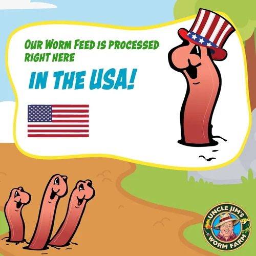 Vista 5 de Uncle Jim's Worm Farm Alimento orgánico para gusanos Suministro de alimentación de gusanos de 1 mes para meneadores rojos, gusanos de abono