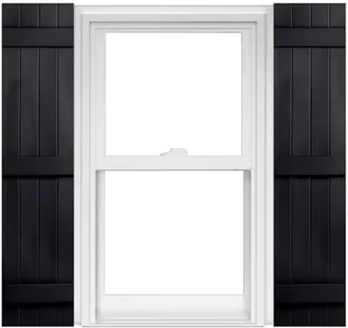 Vista 6 de Polaris Homeside 4 Board and Batten Joined Vinyl Shutters - 1 par de persianas de vinilo de 14-1/2 pulgadas x 31 pulgadas - 022 Chocolate