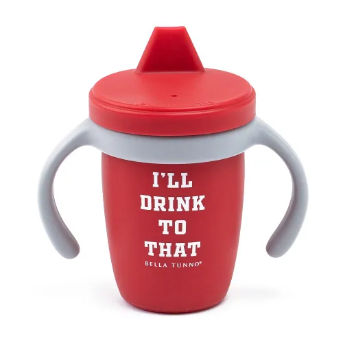 Vista 18 de Taza de silicona Bella Tunno, taza de entrenamiento con asas de transición para bebés, niños pequeños y niños, bebés de 6 a 12 meses y niños
