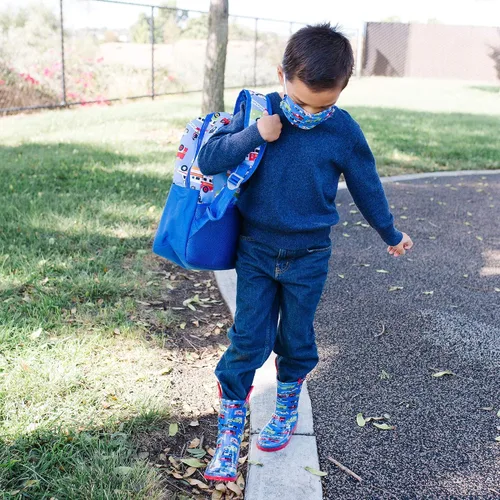 Vista 7 de Wildkin - Mochila infantil de 16 pulgadas con máscara facial (héroes)