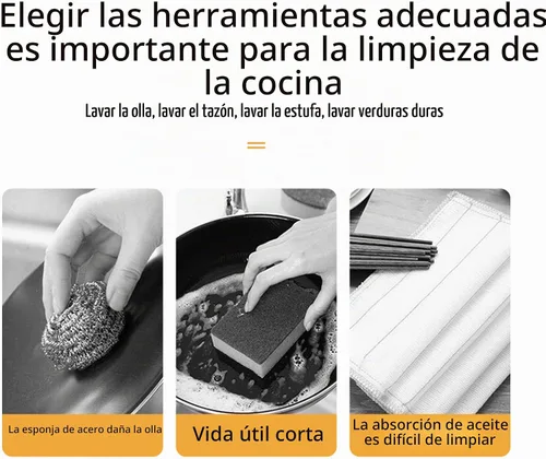 Vista 2 de Cepillo para lavar platos de sisal natural, cepillo redondo de bambú, ollas, sartenes, verduras, cepillo de limpieza del hogar... (sisal)