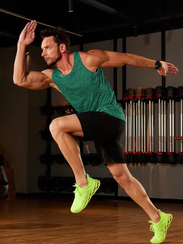 Vista 2 de TACVASEN Camisetas sin mangas para hombre, de secado rápido, sin mangas, para entrenamiento, musculación, fisicoculturismo, gimnasio, rendimiento