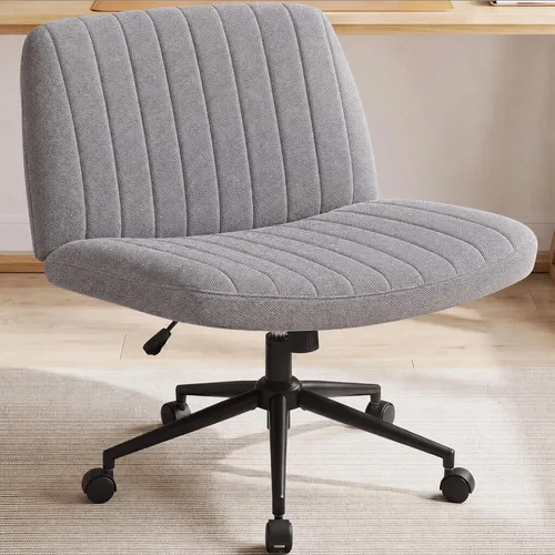 Vista 11 de OLIXIS Silla cruzada con ruedas, silla de tocador, escritorio de oficina en multicolor/fantasía (Inky)