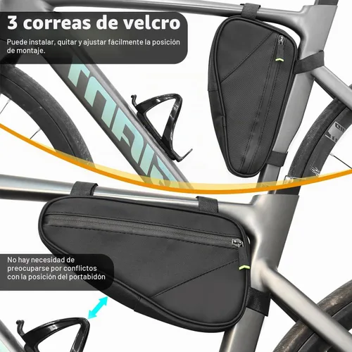 Vista 4 de Kit de Reparación de Bicicleta, Bolsa de Reparación de Bicicleta con Bomba de Neumáticos, Kit de Herramientas de Bicicleta para Viajes de Camping