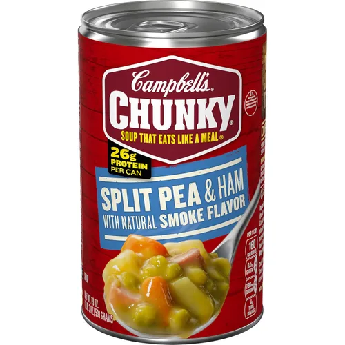 Vista 10 de Campbell's Chunky Sopa Healthy Request, sopa de guisantes partidos con jamón, lata de 19 onzas