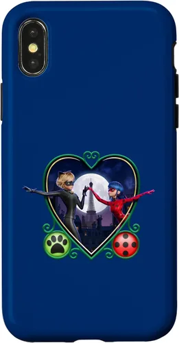 Vista 5 de Miraculous Ladybug and Cat Noir The Movie Heart - Carcasa para iPhone 17