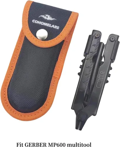 Vista 2 de Funda de nailon para Gerber MP600 multiherramienta de 5 pulgadas, estuche de transporte horizontal para cuchillos de bolsillo plegable de 5.1 a 5.5
