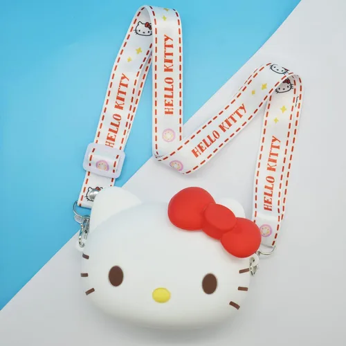 Vista 2 de Rondlaho Cartera de silicona, Gato, Kawaii