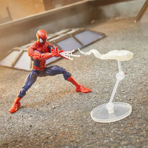 Vista 13 de Marvel Legends Serie Máxima Spider-Man, Figura de acción coleccionable Deluxe de 6 pulgadas de Spider-Man de cómics; articulación asombrosa