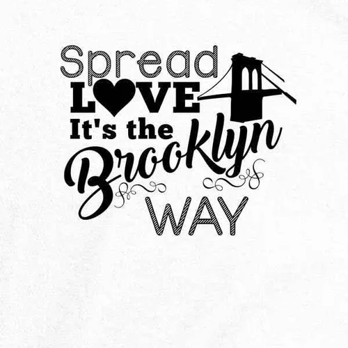 Vista 2 de Pop Threads Spread Love Its The Brooklyn Way Infant Baby Boy Girl Bodysuit