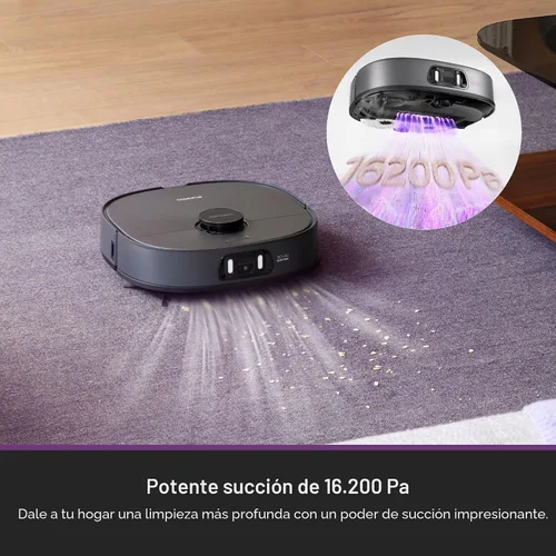 Vista 5 de Eureka J15 Pro Ultra Robot - Aspirador y fregona con base autovaciada, 16,200 Pa de succión, diseño de mopa con brazo flexible, lavado con agua