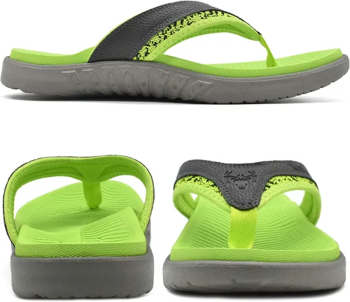 Vista 5 de KuaiLu Sandalias deportivas para hombre, cómodas, ortopédicas, con soporte de arco para fascitis plantar, para exteriores, verano, playa, talla 7 15