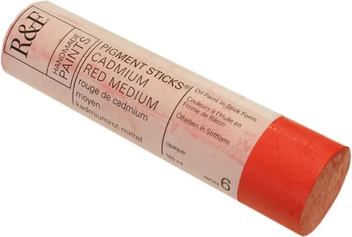 Vista 137 de R&F Handmade Paints - Pigmento profesional al óleo en barra, naranja lizarina, 6.4 fl oz