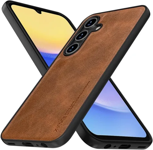 Vista 10 de X-level Funda para Samsung Galaxy A53 5G - Funda delgada de piel sintética de alta calidad para teléfono A53 5G, suave, a prueba de golpes, Marrón