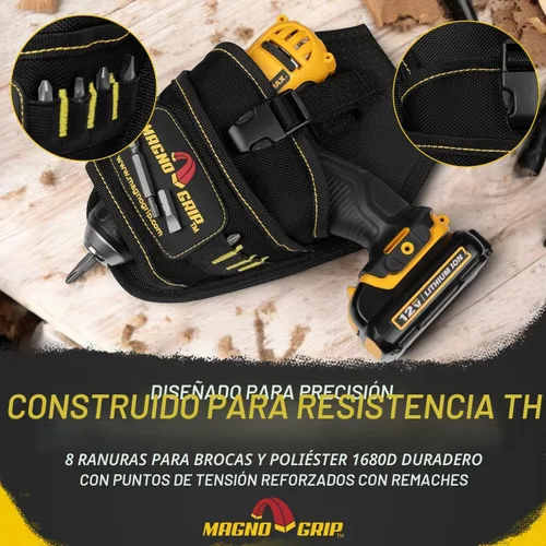 Vista 5 de MagnoGrip 002 – 580 funda magnética para taladro, para zurdos y diestros, color negro.