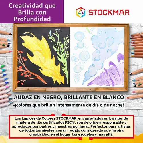 Vista 8 de STOCKMAR Lápices de colores triangulares 18 colores + 1 lápiz de grafito