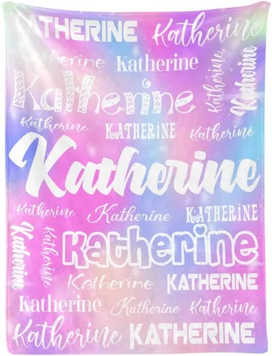 Vista 32 de Manta personalizada de bebé con nombre, manta personalizada con nombre para adultos, niños y familia (negro, 30 x 40 pulgadas)