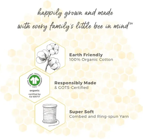 Vista 6 de Burt's Bees Baby - Pijama para bebé niña, con cremallera frontal, antideslizante, 100 % algodón orgánico