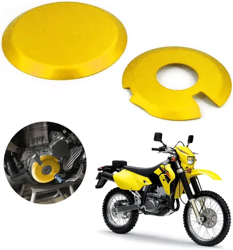 Vista 9 de AnXin Juego de protectores de cubierta del embrague del motor para DRZ400 DRZ400S DRZ400SM DRZ400E KLX400, juego de salvamotores de aleación de Negro