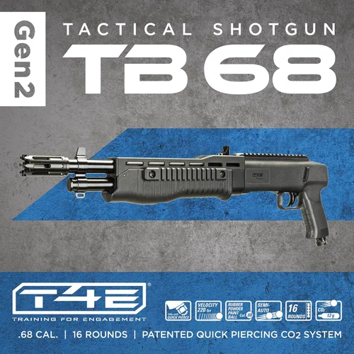 Vista 3 de T4E TB 68 .68 Calibre Escopeta Paintball Pistola Marcador