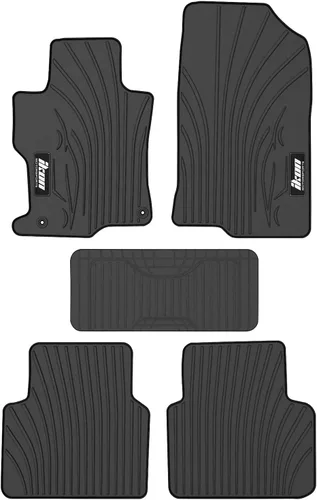 Vista 10 de Alfombrilla de piso compatible con Honda Accord Sedan 2008-2012 de 4 puertas únicamente, alfombras de nylon beige delanteras y traseras de 4 piezas