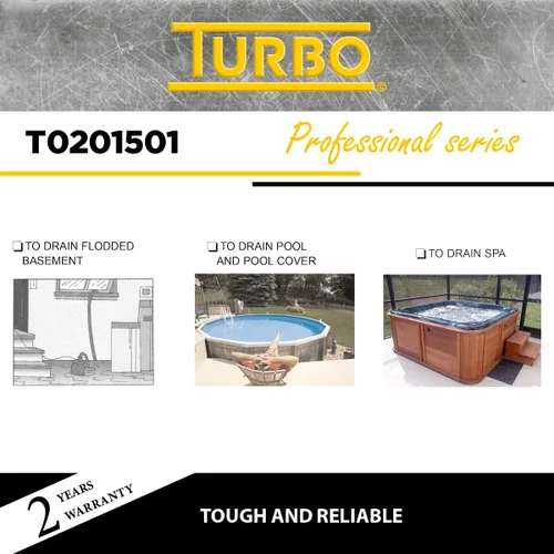 Vista 7 de Turbo Bomba sumergible de utilidad 1/6HP con interruptor electrónico