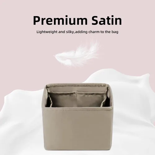 Vista 3 de DGAZ Organizador de bolsos suave y sedoso, seda, bolso de lujo en moldeadores de bolsas, mujer, se adapta a picotina 1822 bolsas